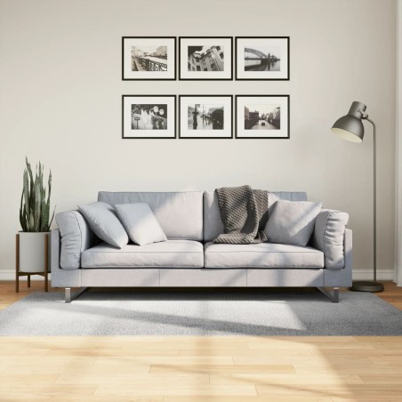 vidaXL Alfombra de pelo corto look escandinavo IZA gris 100x200 cm