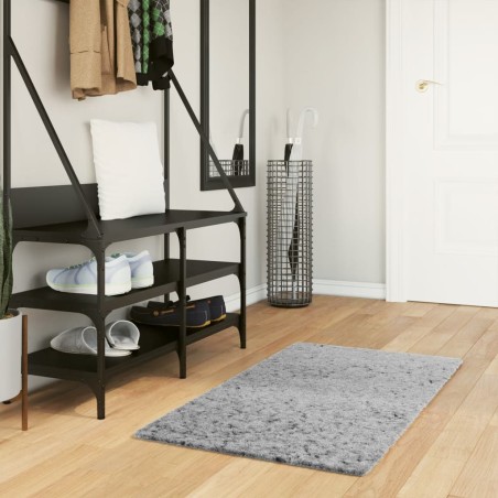 vidaXL Alfombra peluda de pelo largo moderna PAMPLONA gris 60x110 cm