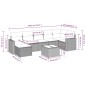 vidaXL Set de sofás de jardín 8 piezas y cojines ratán sintético negro vidaXL Set de sofás de jardín 8 piezas y cojines ratán sintético negro