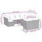 vidaXL Set de sofás de jardín 10 pzas cojines ratán sintético negro vidaXL Set de sofás de jardín 10 pzas cojines ratán sintético negro