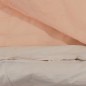 vidaXL Juego de funda nórdica algodón rosa 200x200 cm