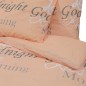 vidaXL Juego de funda nórdica algodón rosa 200x200 cm
