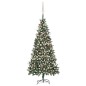 vidaXL Árbol de Navidad helado con luces, bolas y piñas 210 cm vidaXL Árbol de Navidad helado con luces, bolas y piñas 210 cm