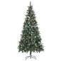 vidaXL Árbol de Navidad helado con luces, bolas y piñas 210 cm vidaXL Árbol de Navidad helado con luces, bolas y piñas 210 cm