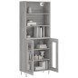 vidaXL Aparador alto madera contrachapada gris sonoma 69,5x34x180 cm vidaXL Aparador alto madera contrachapada gris sonoma 69,5x34x180 cm