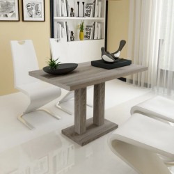 vidaXL Mesa de salón comedor rectangular de MDF apariencia de roble 
