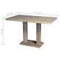 vidaXL Mesa de salón comedor rectangular de MDF apariencia de roble vidaXL Mesa de salón comedor rectangular de MDF apariencia de roble