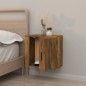 vidaXL Mesita de noche de pared color roble ahumado 50x30x47 cm