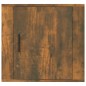vidaXL Mesita de noche de pared color roble ahumado 50x30x47 cm