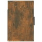 vidaXL Mesita de noche de pared color roble ahumado 50x30x47 cm