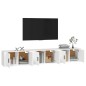 vidaXL Muebles para TV de pared 3 uds blanco 80x34,5x40 cm vidaXL Muebles para TV de pared 3 uds blanco 80x34,5x40 cm