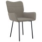 vidaXL Sillas de comedor 2 unidades terciopelo gris claro vidaXL Sillas de comedor 2 unidades terciopelo gris claro