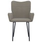 vidaXL Sillas de comedor 2 unidades terciopelo gris claro vidaXL Sillas de comedor 2 unidades terciopelo gris claro