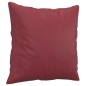 vidaXL Sofá de 2 plazas con cojines cuero sintético rojo tinto 140 cm vidaXL Sofá de 2 plazas con cojines cuero sintético rojo tinto 140 cm