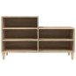 vidaXL Mueble zapatero madera contrachapada roble Sonoma 102x36x60 cm