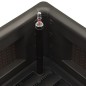vidaXL Arriate con sistema de riego automático antracita 100x43x33 cm vidaXL Arriate con sistema de riego automático antracita 100x43x33 cm