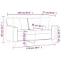 vidaXL Sofá de 2 plazas con cojines cuero sintético rojo tinto 140 cm vidaXL Sofá de 2 plazas con cojines cuero sintético rojo tinto 140 cm