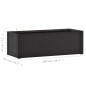 vidaXL Arriate con sistema de riego automático antracita 100x43x33 cm vidaXL Arriate con sistema de riego automático antracita 100x43x33 cm
