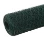 vidaXL Alambrada de gallinero acero revestimiento PVC verde 25x1,2 m vidaXL Alambrada de gallinero acero revestimiento PVC verde 25x1,2 m