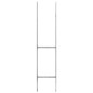 vidaXL Anclajes de valla 6 uds acero galvanizado plateado 12x6x60 cm vidaXL Anclajes de valla 6 uds acero galvanizado plateado 12x6x60 cm