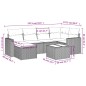 vidaXL Set sofás de jardín 7 piezas y cojines ratán sintético beige vidaXL Set sofás de jardín 7 piezas y cojines ratán sintético beige