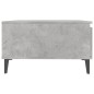 vidaXL Mesa de centro madera contrachapada gris hormigón 90x60x35 cm