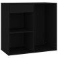 vidaXL Armario de maquillaje madera contrachapada negro 80x40x75 cm vidaXL Armario de maquillaje madera contrachapada negro 80x40x75 cm