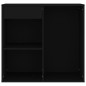 vidaXL Armario de maquillaje madera contrachapada negro 80x40x75 cm vidaXL Armario de maquillaje madera contrachapada negro 80x40x75 cm