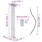 vidaXL Fuente de agua para jardín acero inoxidable cuadrada 60 cm vidaXL Fuente de agua para jardín acero inoxidable cuadrada 60 cm