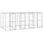 vidaXL Perrera de exterior de acero galvanizado 9,68 m² vidaXL Perrera de exterior de acero galvanizado 9,68 m²