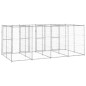 vidaXL Perrera de exterior de acero galvanizado 9,68 m² vidaXL Perrera de exterior de acero galvanizado 9,68 m²