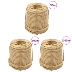 vidaXL Cuerdas de sisal 3 uds 20 mm