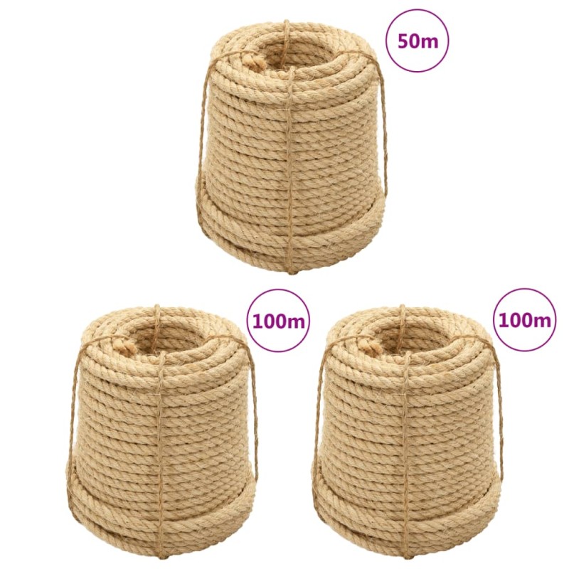 vidaXL Cuerdas de sisal 3 uds 20 mm vidaXL Cuerdas de sisal 3 uds 20 mm