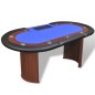 vidaXL Mesa de póker 10 jugadores bandeja de fichas y zona de crupier vidaXL Mesa de póker 10 jugadores bandeja de fichas y zona de crupier