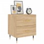 vidaXL Mesita noche 2 uds madera ingeniería roble Sonoma 40x35x47,5 cm