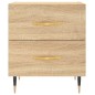 vidaXL Mesita noche 2 uds madera ingeniería roble Sonoma 40x35x47,5 cm