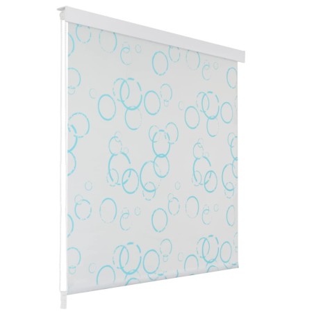 vidaXL Persiana enrollable de ducha burbujas 80x240 cm