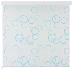 vidaXL Persiana enrollable de ducha burbujas 80x240 cm