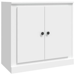 vidaXL Aparador de madera contrachapada blanco 70x35,5x67,5 cm