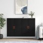 vidaXL Armarios de pared 2 unidades negro 69,5x34x90 cm