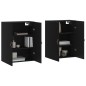 vidaXL Armarios de pared 2 unidades negro 69,5x34x90 cm