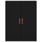 vidaXL Armarios de pared 2 unidades negro 69,5x34x90 cm