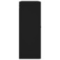 vidaXL Armarios de pared 2 unidades negro 69,5x34x90 cm