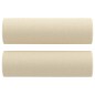 vidaXL Sofá de 3 plazas con cojines tela color crema 180 cm vidaXL Sofá de 3 plazas con cojines tela color crema 180 cm