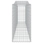vidaXL Cestas de gaviones 5 uds forma de arco hierro 400x50x100/120 cm vidaXL Cestas de gaviones 5 uds forma de arco hierro 400x50x100/120 cm