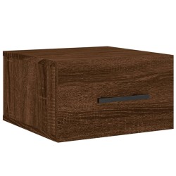 vidaXL Mesita de noche de pared color roble marrón 35x35x20 cm