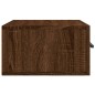vidaXL Mesita de noche de pared color roble marrón 35x35x20 cm vidaXL Mesita de noche de pared color roble marrón 35x35x20 cm