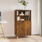 vidaXL Aparador alto madera contrachapada roble ahumado 60x36x110 cm vidaXL Aparador alto madera contrachapada roble ahumado 60x36x110 cm