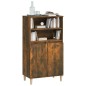vidaXL Aparador alto madera contrachapada roble ahumado 60x36x110 cm vidaXL Aparador alto madera contrachapada roble ahumado 60x36x110 cm