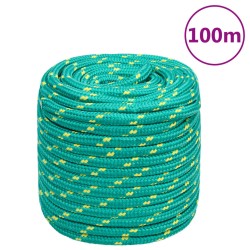 vidaXL Cuerda de barco polipropileno verde 18 mm 100 m